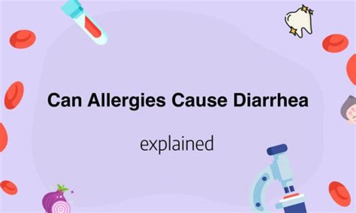 Can allergies cause upset stomach diarrhea?