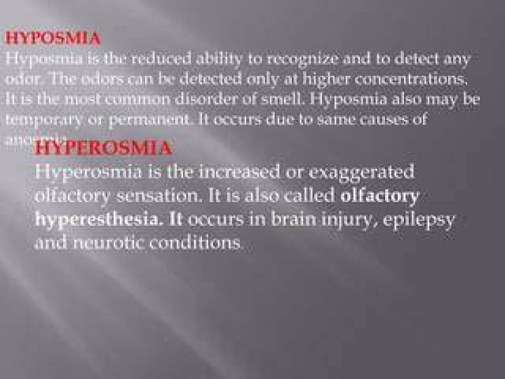 Can Hyposmia be treated?