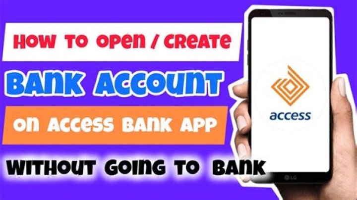 Can I create a access bank account online?