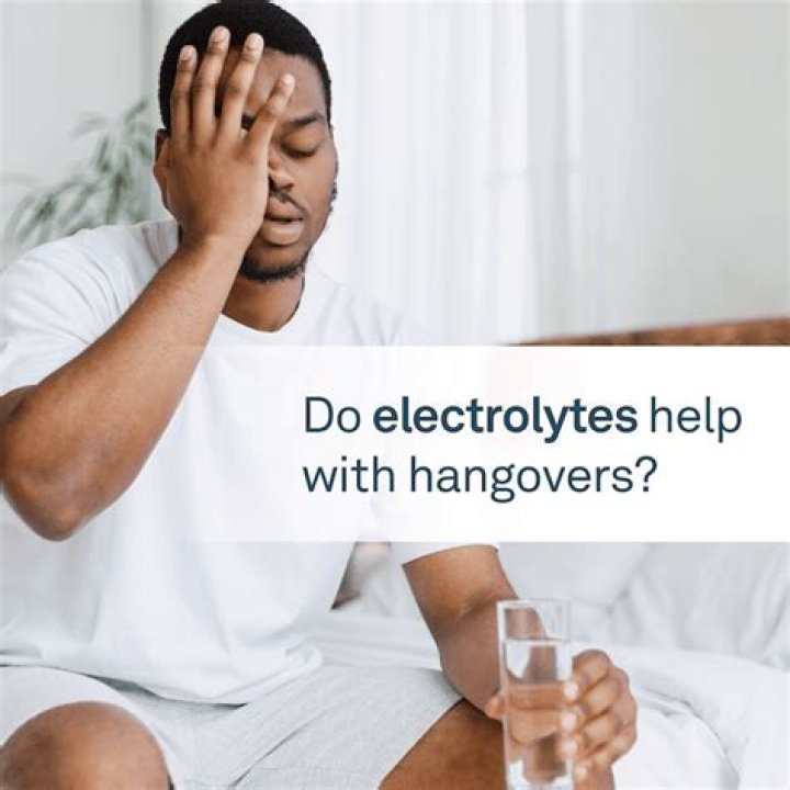 Do electrolytes prevent hangovers?