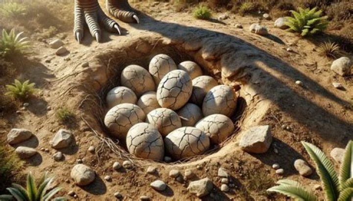 How big is the dinosaur egg?