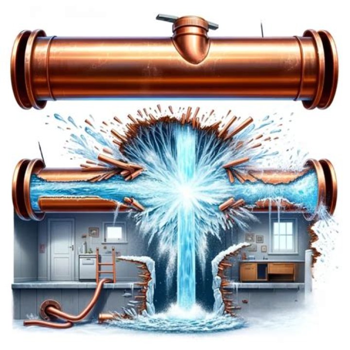 How can you tell if a pipe has burst?
