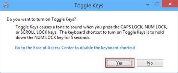 How do I turn on Toggle Keys?