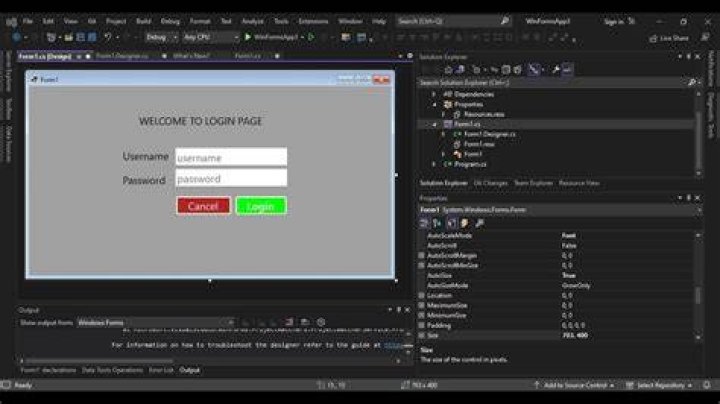 How do I use Windows Form Designer?