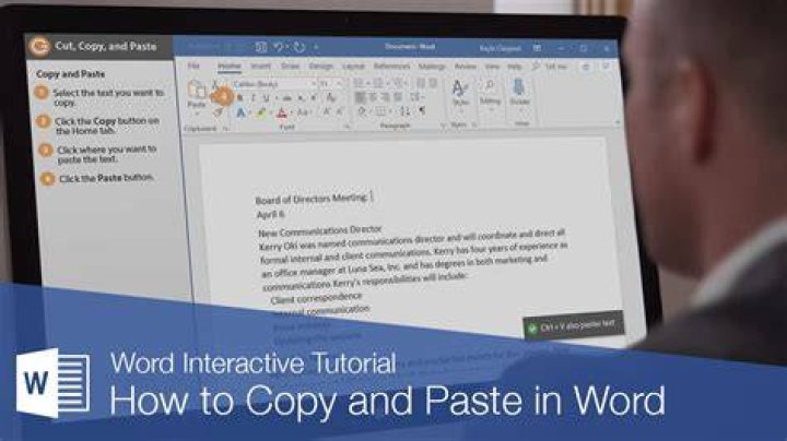 How do you copy and paste a Word document on iPhone?