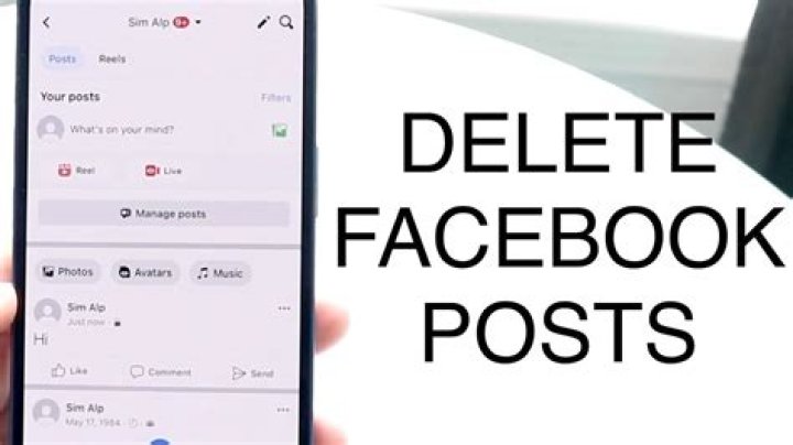 How do you delete a posting on Facebook?