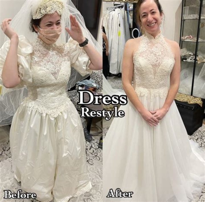 How do you dispose of old wedding dresses?