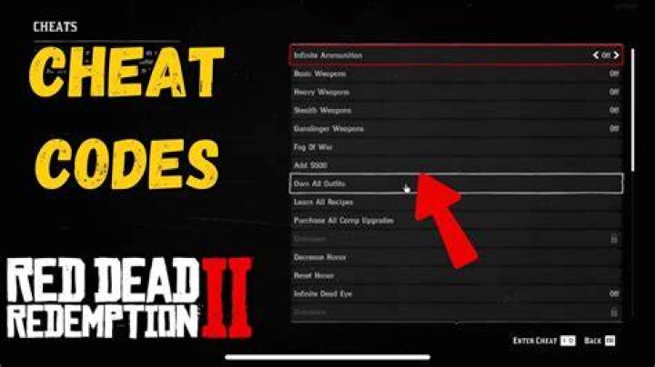 How do you enter cheats in rdr2 online?