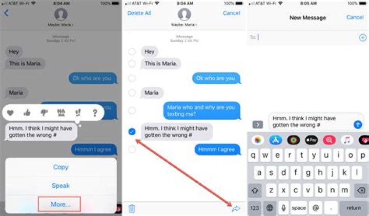 How do you forward a text picture on iPhone 7?