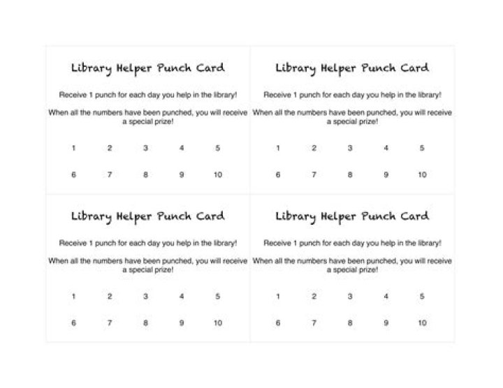 How do you make punch cards in Word?