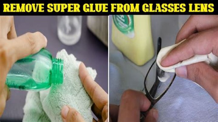 How do you remove rubber glue from glass?