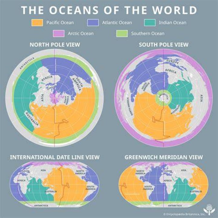 How many oceans are around North America?