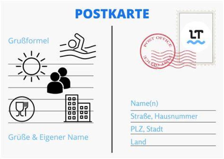 Was schreibt man auf eine Postkarte aus dem Urlaub?