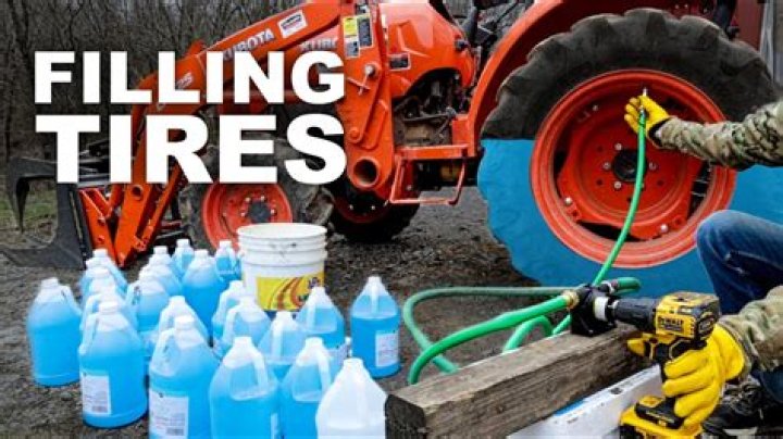 What can I put in my tractor tires for weight?