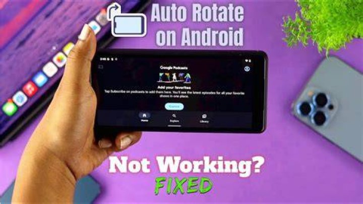What happened to my auto rotate?