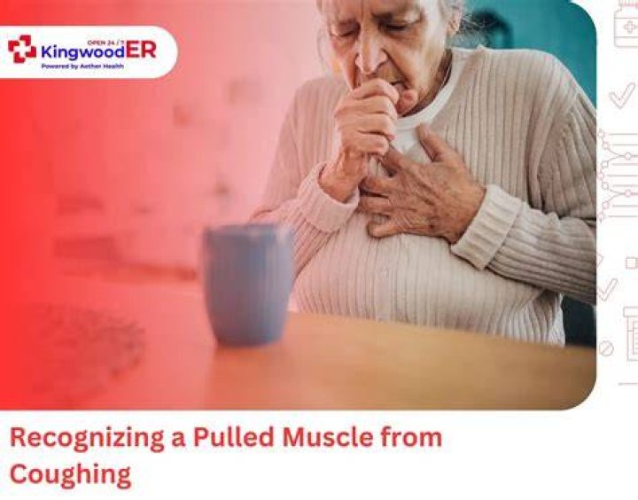 What helps a pulled muscle from coughing?