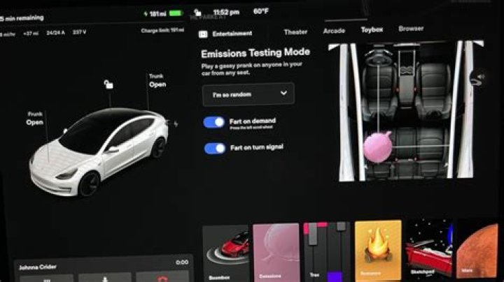 What is Tesla's fart mode?
