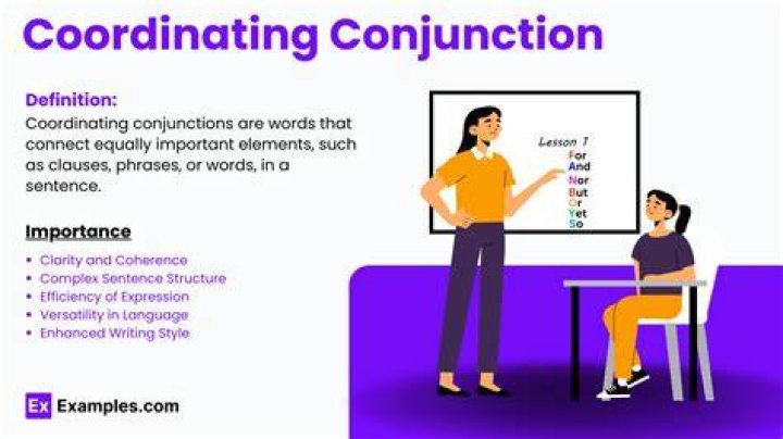 What is the coordinating conjunction that shows cause and effect?