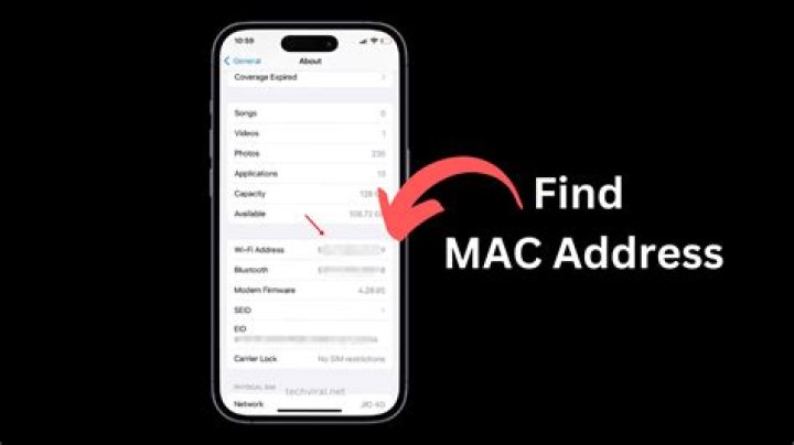 What is the MAC address on my iPhone?
