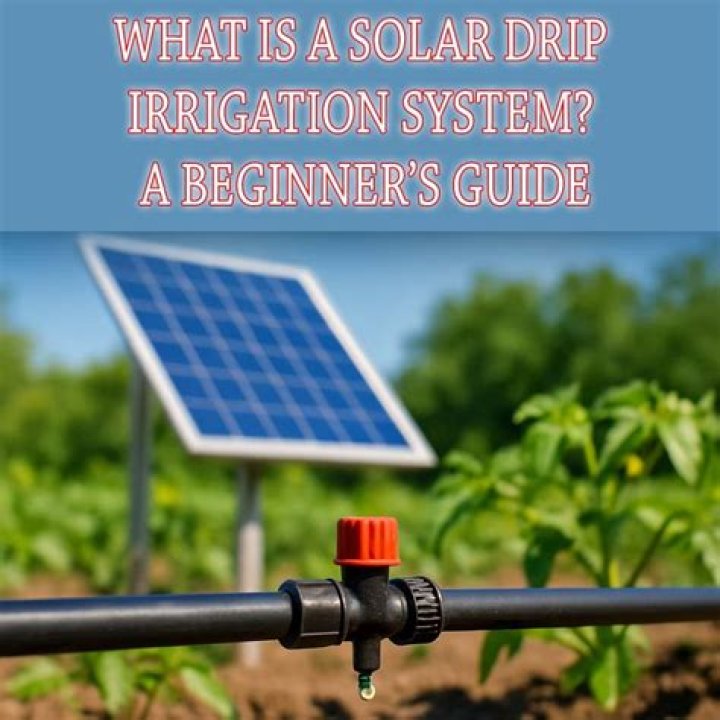 What is the meaning of solar drip irrigation?