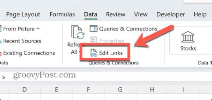 Where is the edit workbook button in Excel?