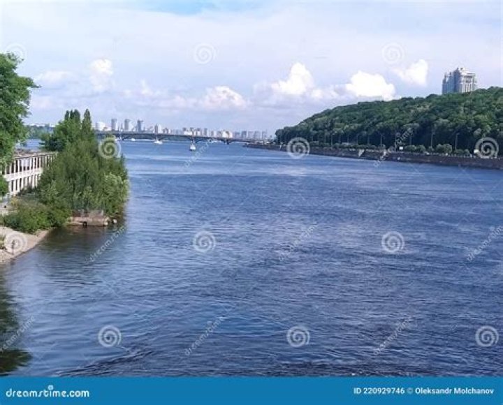 Which city is situated beside the river Dnieper?